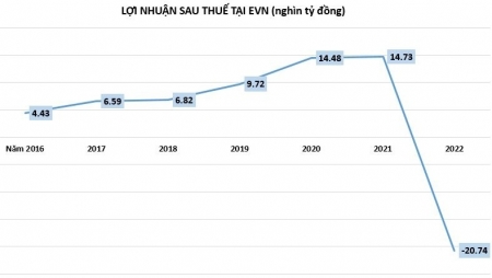 Nợ vay tài chính của Tập đoàn Điện lực Việt Nam đang giảm