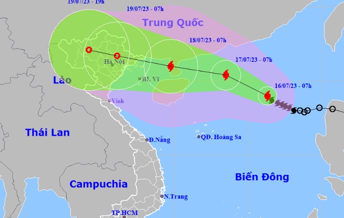 Bão số 1 tăng cấp nhanh, gây mưa lớn ở miền Bắc