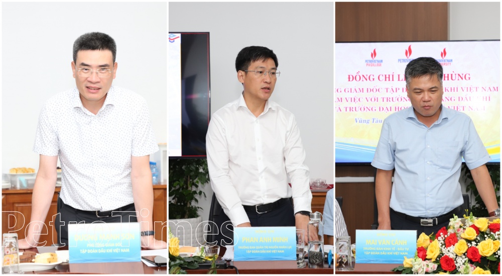 Tổng Giám đốc Petrovietnam Lê Mạnh Hùng làm việc với PVU: Xây dựng kế hoạch phát triển mang tính chiến lược dài hạn