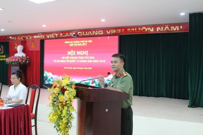 Cụm thi đua số 9 Công an TP. Hà Nội: Sơ kết phong trào thi đua “Vì An ninh Tổ quốc” 6 tháng đầu năm 2023