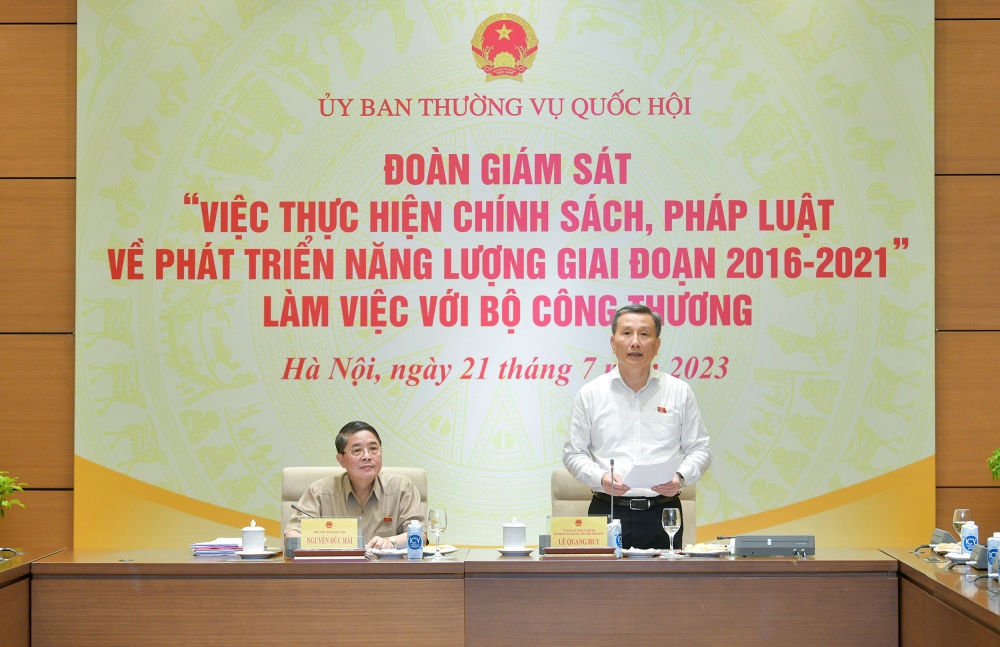 Đoàn Giám sát của Quốc hội yêu cầu Bộ Công Thương báo cáo về Quy hoạch điện VIII, tiềm năng về năng lượng