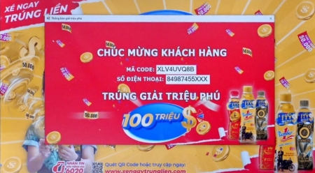 Thêm một người trúng 100 triệu đồng nhờ uống Trà Xanh Không Độ tại Thanh Hóa