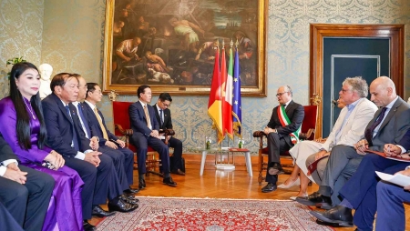 Chủ tịch nước Võ Văn Thưởng tiếp Thị trưởng thành phố Rome, Italy