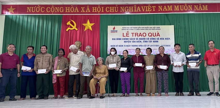 Đảng bộ BIENDONG POC tổ chức an sinh xã hội, về nguồn nhân Ngày Thương binh - Liệt sỹ