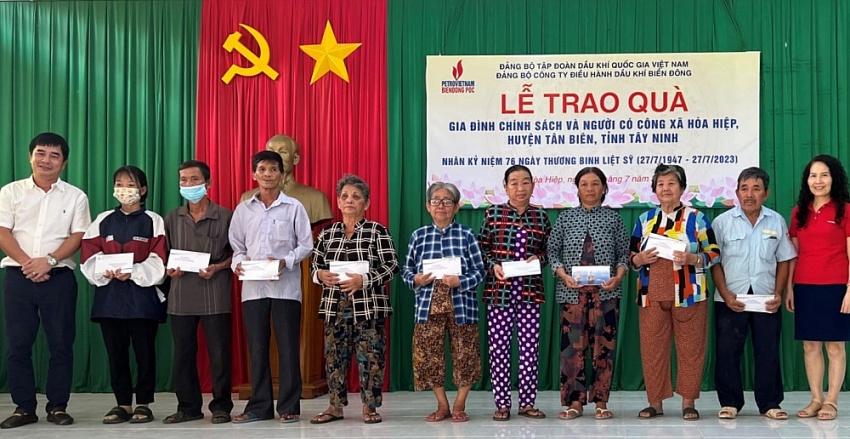 Đảng bộ BIENDONG POC tổ chức an sinh xã hội, về nguồn nhân Ngày Thương binh - Liệt sỹ