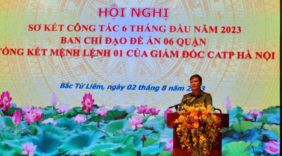 Sơ kết 6 tháng Đề án 06 và tổng kết thực hiện Mệnh lệnh 01 của Công an TP Hà Nội
