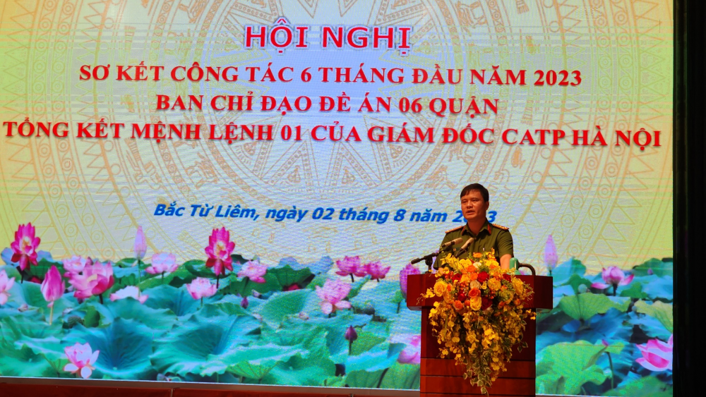 Sơ kết 6 tháng Đề án 06 và tổng kết thực hiện Mệnh lệnh 01 của Công an TP Hà Nội