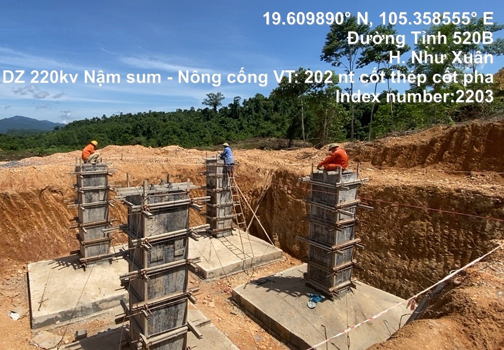 Quyết tâm cao, nỗ lực lớn đưa dự án Đường dây 220kV Nậm Sum - Nông Cống về đích