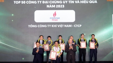PV GAS được vinh danh trong Lễ Công bố Top 50 công ty đại chúng uy tín và hiệu quả năm 2023