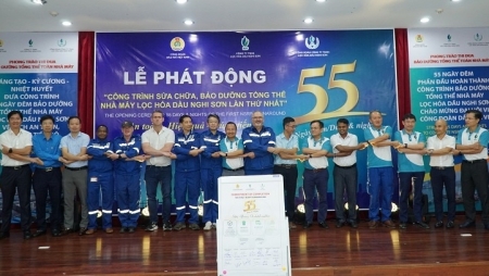 Phát động thi đua 55 ngày đêm bảo dưỡng tổng thể Nhà máy Lọc hóa dầu Nghi Sơn lần thứ nhất