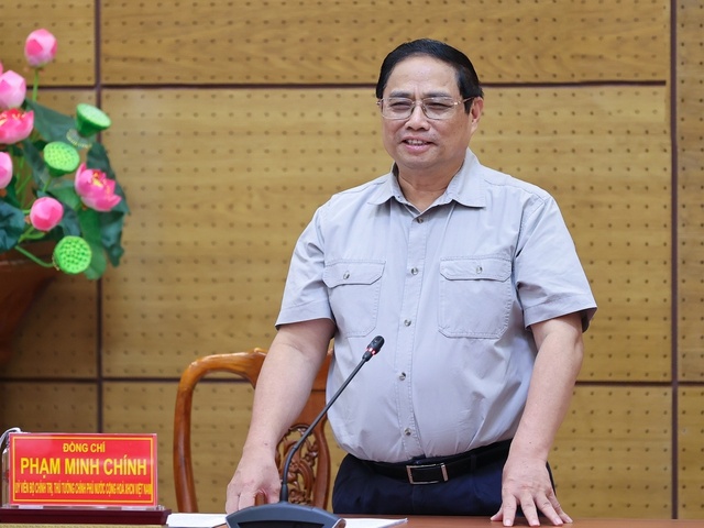 Thủ tướng Phạm Minh Chính làm việc với Ban Thường vụ Tỉnh ủy Đồng Tháp