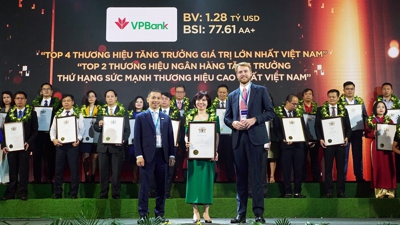Tăng 32 bậc trong bảng xếp hạng Brand Finance, giá trị thương hiệu VPBank đạt gần 1,3 tỷ USD
