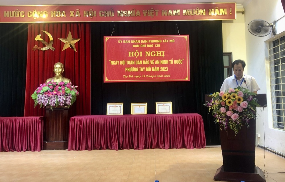 Phường Tây Mỗ (Hà Nội): Tổ chức Ngày hội Toàn dân bảo vệ an ninh Tổ quốc năm 2023