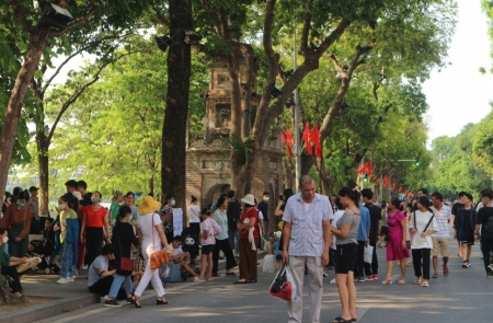 Mở cửa không gian đi bộ hồ Hoàn Kiếm xuyên suốt trong dịp nghỉ lễ 2/9