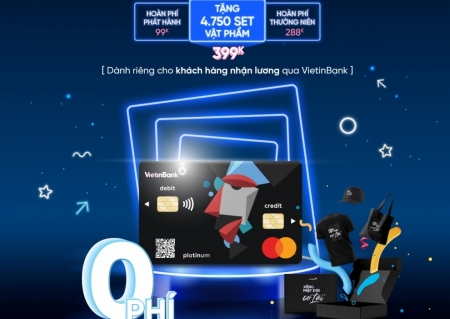 Ưu đãi đến 786.000 VND dành cho khách hàng nhận lương qua VietinBank