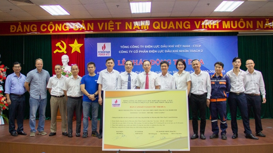 NT2: Phát động và ký giao ước thi đua đại tu Nhà máy điện Nhơn Trạch 2