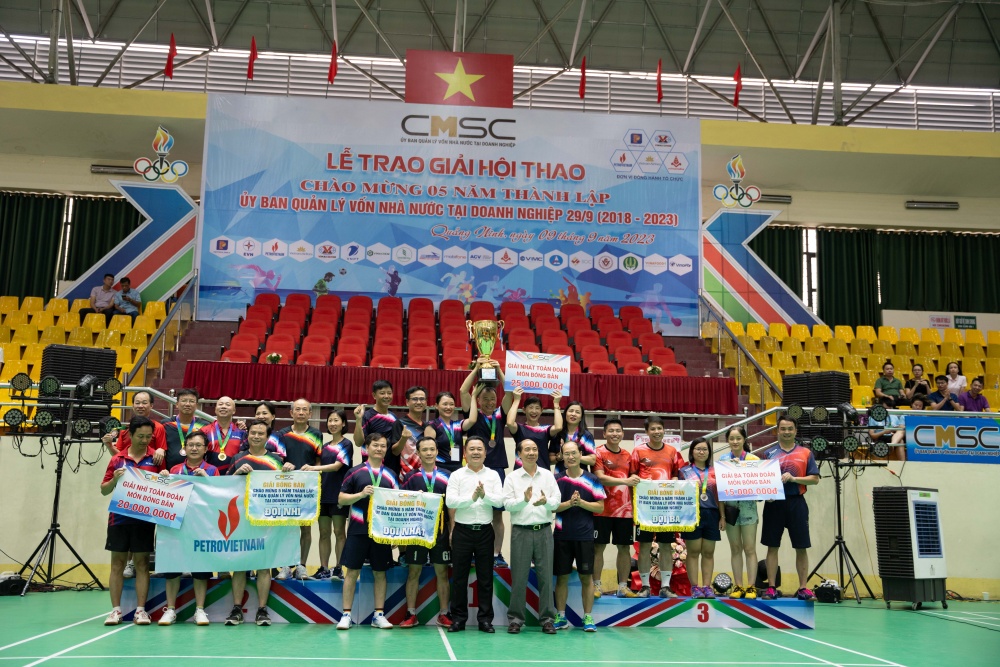 Petrovietnam giành giải nhì toàn đoàn môn bóng bàn
