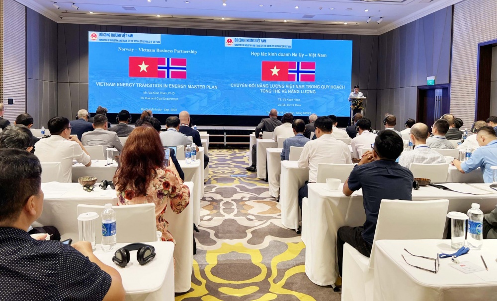 Tọa đàm “Chuyển đổi năng lượng: Hợp tác doanh nghiệp Na Uy - Việt Nam”.