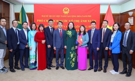 Phó Chủ tịch nước Võ Thị Ánh Xuân gặp gỡ doanh nghiệp Nam Phi và Đại sứ quán, cộng đồng người Việt tại Nam Phi