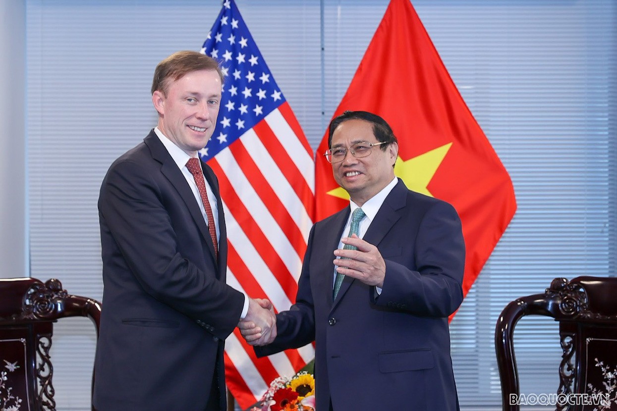 Thủ tướng Chính phủ Phạm Minh Chính tiếp Cố vấn an ninh quốc gia Hoa Kỳ Jake Sullivan