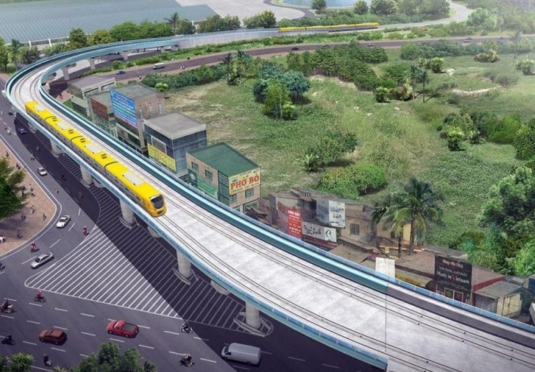 Dự án đường sắt đô thị số 5 với mức đầu tư hơn 65.000 tỷ đồng