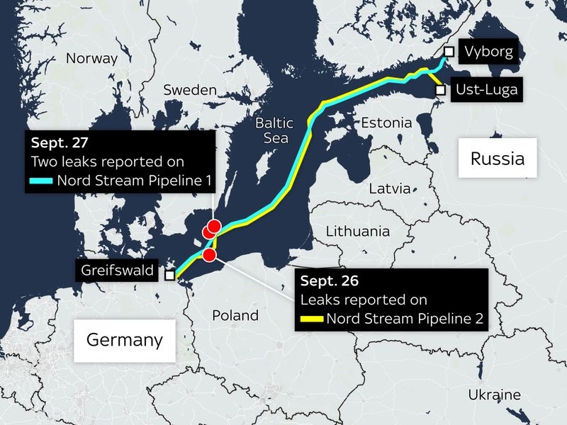 Những gì đã biết về việc phá hủy đường các ống Nord Stream