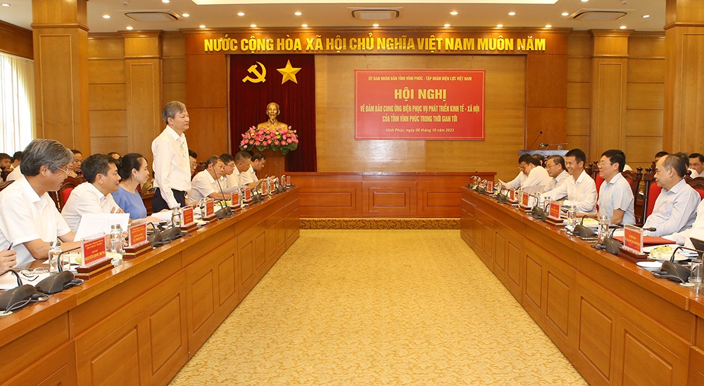 Bàn giải pháp tháo gỡ vướng mắc mặt bằng các dự án điện trên địa bàn tỉnh Vĩnh Phúc