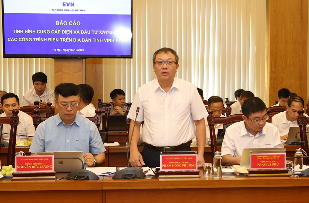 Bàn giải pháp tháo gỡ vướng mắc mặt bằng các dự án điện trên địa bàn tỉnh Vĩnh Phúc
