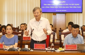 Bàn giải pháp tháo gỡ vướng mắc mặt bằng các dự án điện trên địa bàn tỉnh Vĩnh Phúc