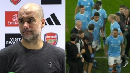 Pep Guardiola "phớt lờ" vụ việc giữa Kyle Walker và Erling Haaland