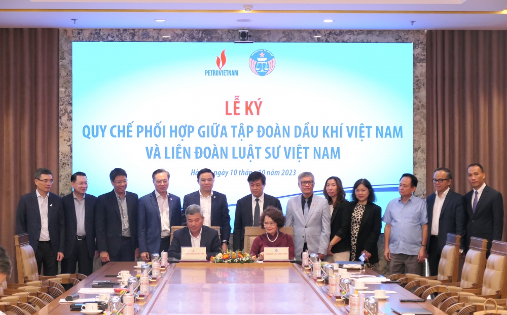 Petrovietnam ký kết Quy chế phối hợp phát triển với Liên đoàn Luật sư Việt Nam