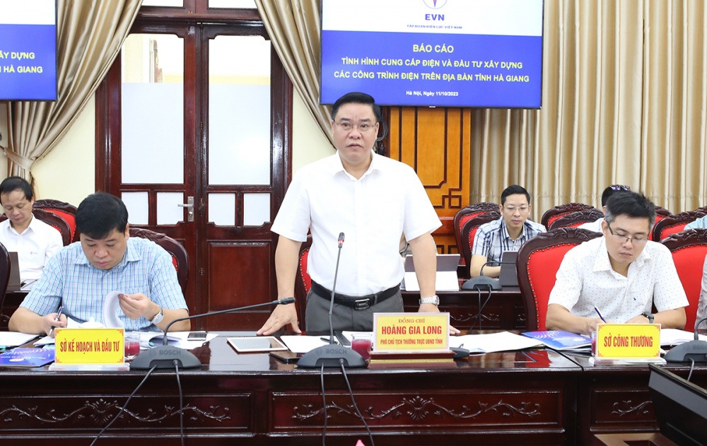 Hà Giang sẽ tạo điều kiện tốt nhất để EVN/EVNNPT triển khai các dự án điện