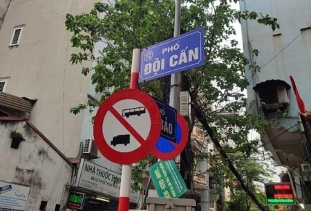 Hà Nội điều chỉnh tổ chức giao thông trên phố Đội Cấn