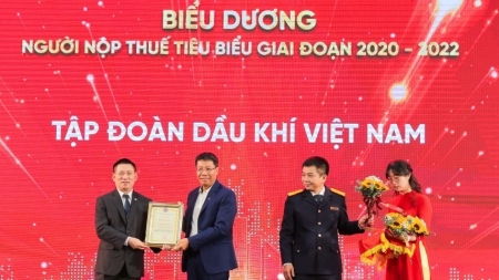 Petrovietnam được vinh danh đơn vị nộp thuế tiêu biểu giai đoạn 2020 - 2022