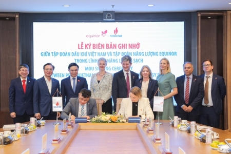 Petrovietnam và Equinor thúc đẩy hợp tác trong lĩnh vực năng lượng sạch