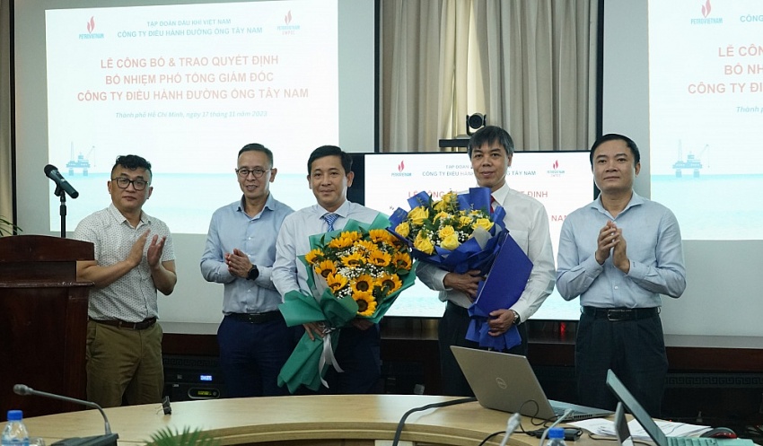 Công bố quyết định bổ nhiệm Phó Tổng Giám đốc Công ty Điều hành Đường ống Tây Nam