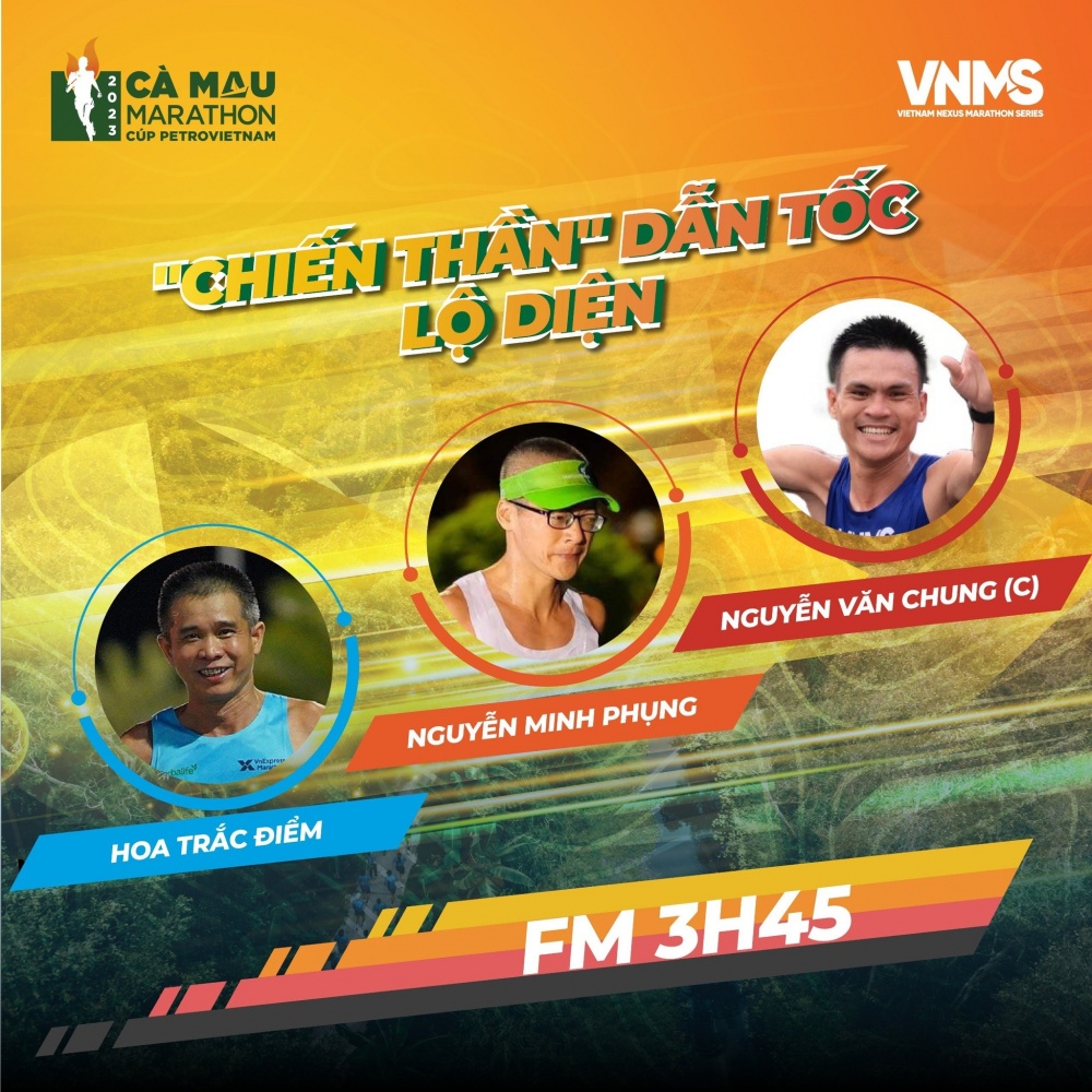 Đội ngũ người dẫn tốc tại giải Marathon Cà Mau 2023 - Cúp Petrovietnam