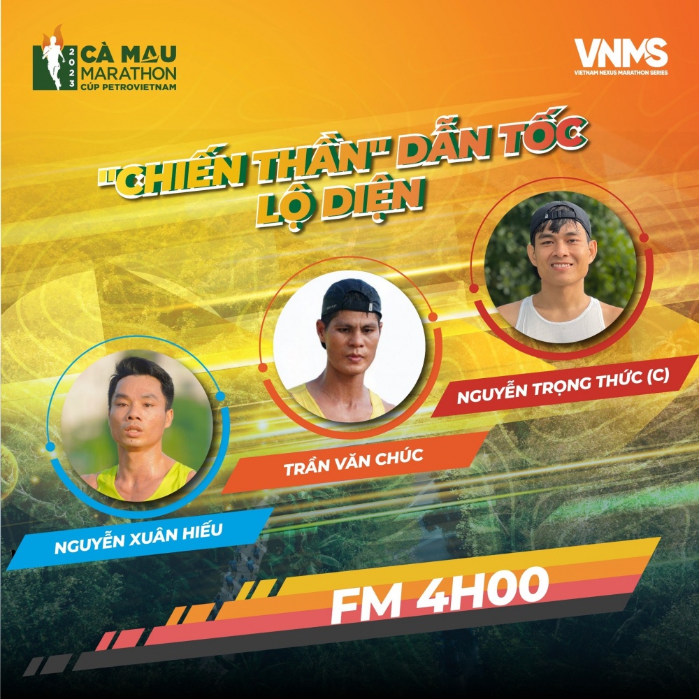 Đội ngũ người dẫn tốc tại giải Marathon Cà Mau 2023 - Cúp Petrovietnam