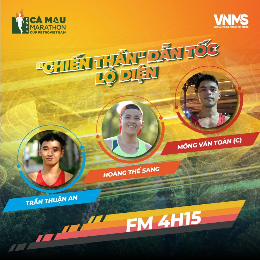 Đội ngũ người dẫn tốc tại giải Marathon Cà Mau 2023 - Cúp Petrovietnam