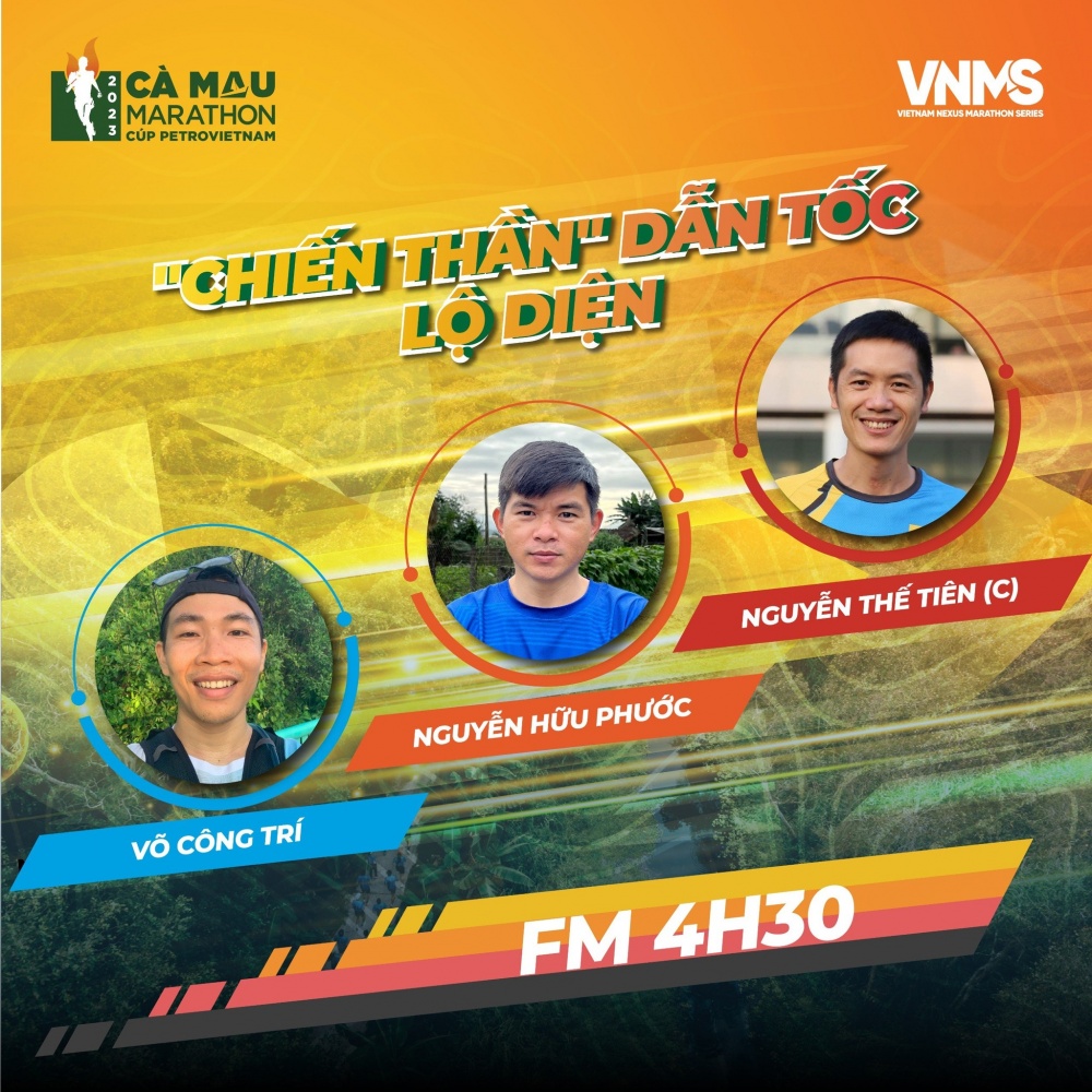 Đội ngũ người dẫn tốc tại giải Marathon Cà Mau 2023 - Cúp Petrovietnam
