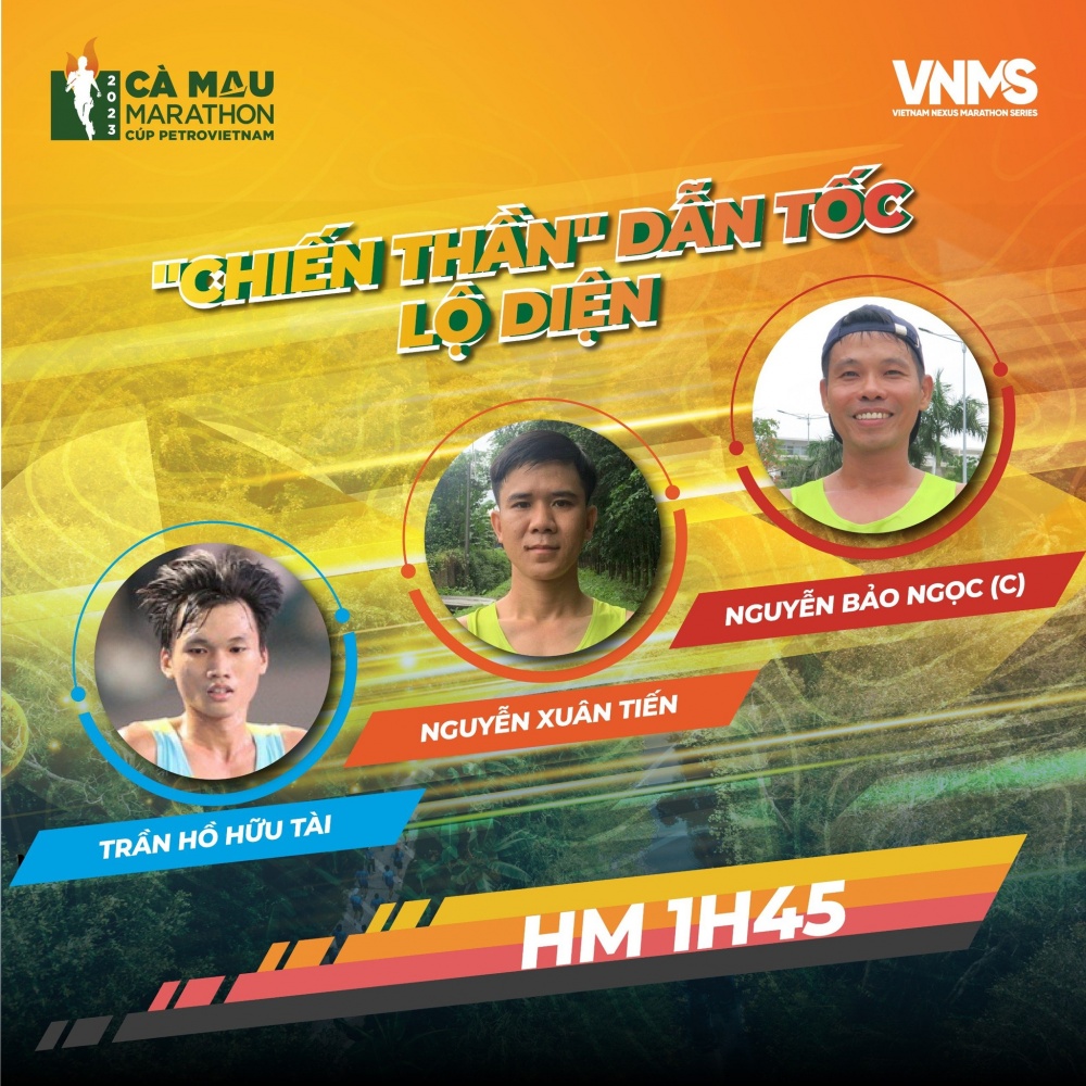 Đội ngũ người dẫn tốc tại giải Marathon Cà Mau 2023 - Cúp Petrovietnam
