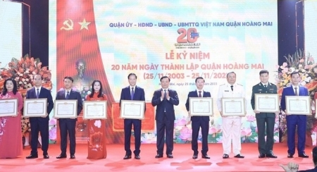 Quận Hoàng Mai (Hà Nội): Tổng thu ngân sách trong 20 năm đạt gần 54.000 tỷ đồng