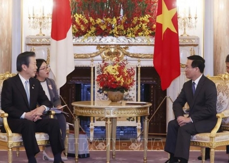 Chủ tịch nước tiếp lãnh đạo các đảng và những người bạn Nhật Bản thân thiết với Việt Nam
