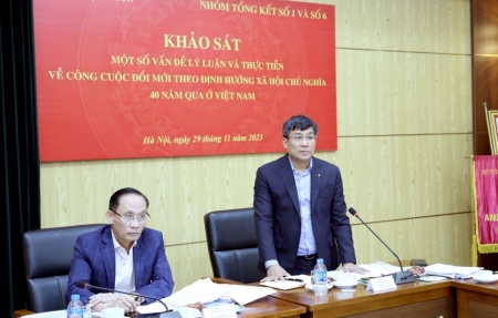Khảo sát một số vấn đề lý luận và thực tiễn về công cuộc Đổi mới trong 40 năm qua