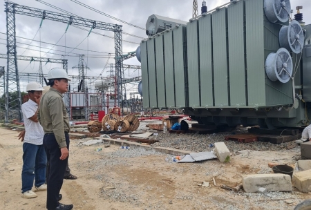 Hoàn thành nâng công suất máy biến áp 110kV Trạm biến áp 220kV Huế