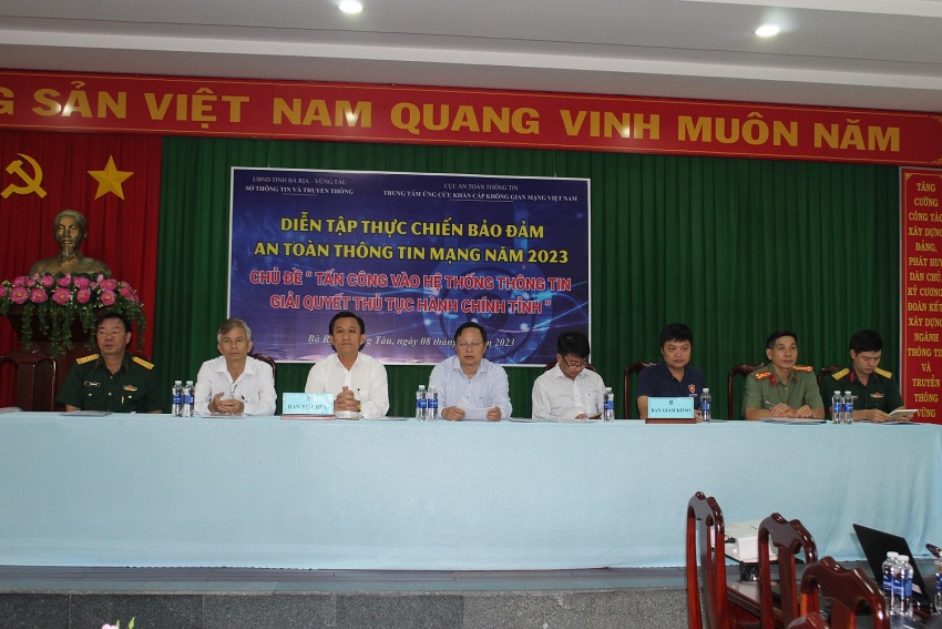 Bà Rịa - Vũng Tàu: Triển khai diễn tập thực chiến đảm bảo an toàn, an ninh mạng năm 2023