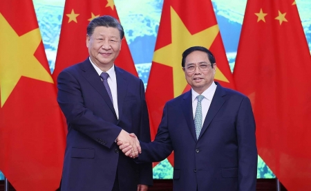 Thủ tướng Chính phủ Phạm Minh Chính hội kiến Tổng Bí thư, Chủ tịch nước Trung Quốc Tập Cận Bình
