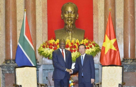 Chủ tịch nước Võ Văn Thưởng tiếp Phó Tổng thống Nam Phi
