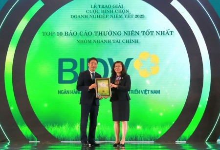 BIDV nhận giải thưởng “Top 10 Báo cáo thường niên tốt nhất”
