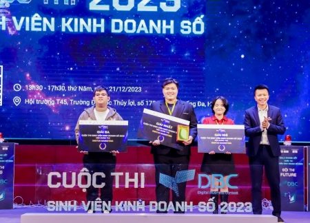 Đội E-force giành giải Nhất cuộc thi “Sinh viên Kinh doanh số 2023”